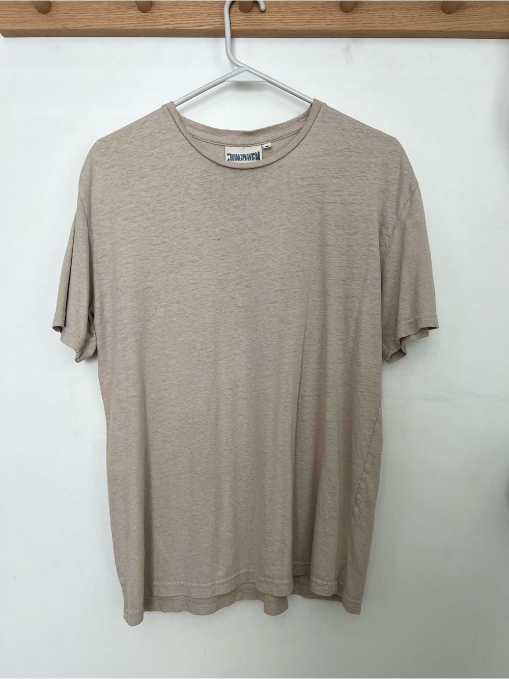 Jungmaven Women’s Taupe Hemp Cotton Crew Neck T-Shirt S